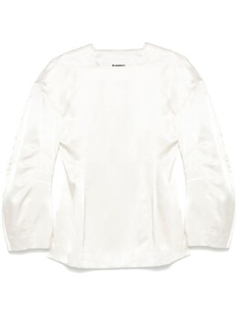 Jil Sander: Атласная блуза 