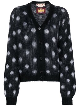 Marni: Чёрный кардиган 