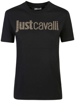 Just Cavalli: Чёрная футболка 