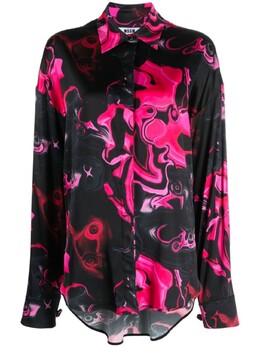 MSGM: Атласная рубашка 