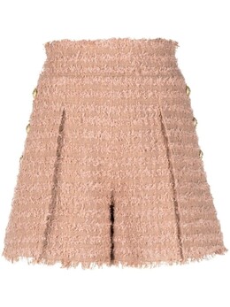 Balmain: Твидовые шорты 