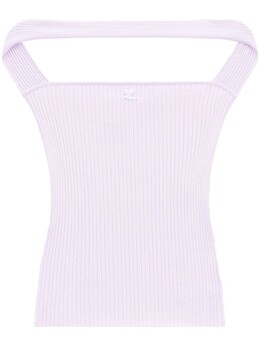 Courreges: Трикотажный топ 