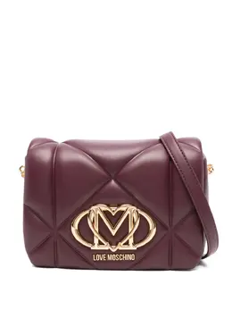 Love Moschino: Бордовая сумка 