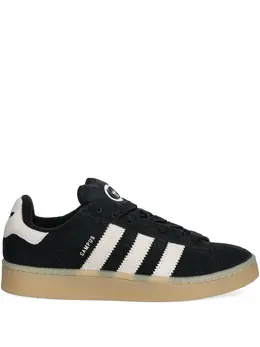 adidas: Чёрные кроссовки  Suede