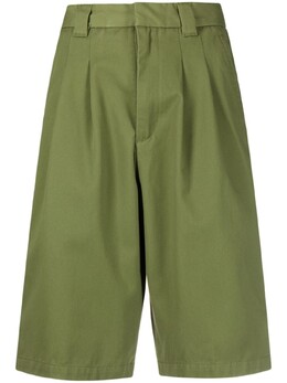 Carhartt WIP: Зелёные шорты 