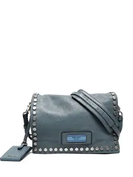 Prada Pre-Owned: Голубая сумка 