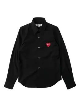 Comme Des Garcons Play: Рубашка  Heart с принтом