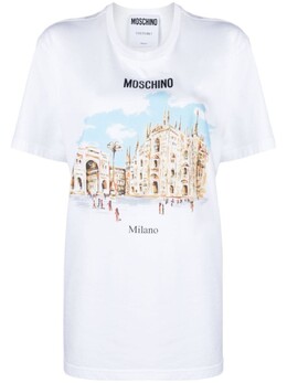 Moschino: Хлопковая футболка 
