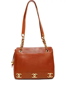 CHANEL Pre-Owned: Коричневая сумка 
