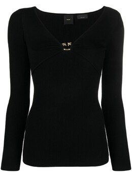 Pinko: Чёрный топ  Love Birds