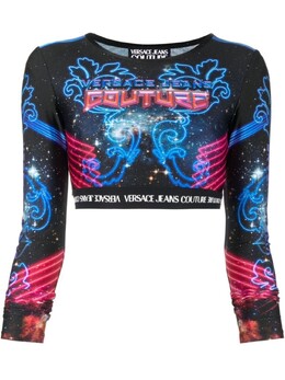 Versace Jeans Couture: Короткий топ 