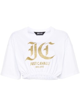Just Cavalli: Белая футболка 