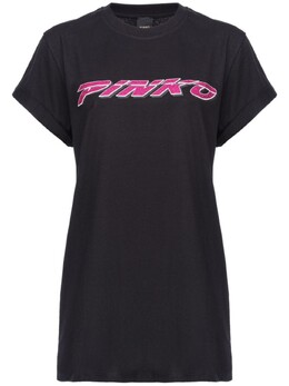 Pinko: Чёрная футболка 