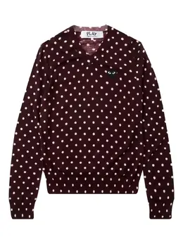 Comme Des Garçons Play: Свитер в горошек 
