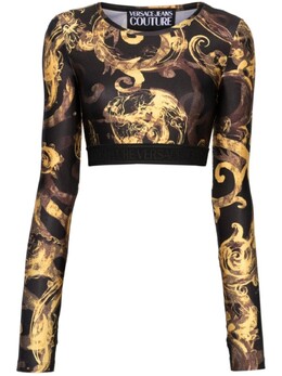 Versace Jeans Couture: Короткий топ 
