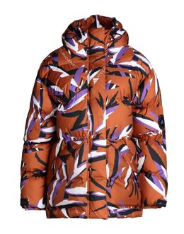 Adidas By Stella Mccartney: Коричневый пуховик 