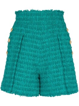 Balmain: Твидовые шорты 