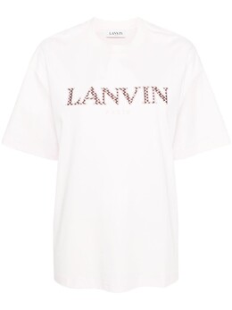 Lanvin: Розовая футболка 