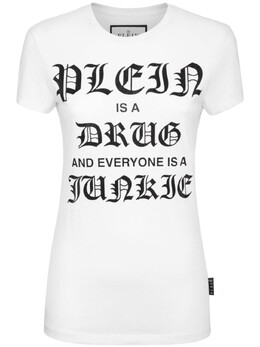 Philipp Plein: Белая футболка 