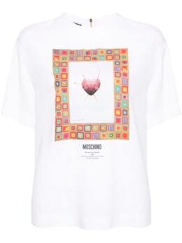 Moschino: Блуза с принтом 
