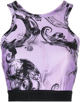 Versace Jeans Couture: Короткий топ 