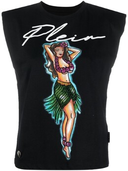 Philipp Plein: Чёрный топ  Aloha