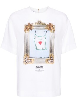 Moschino: Блуза с принтом 