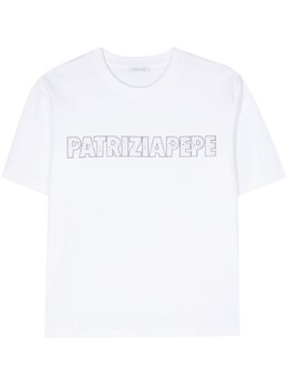 Patrizia Pepe: Белая футболка 