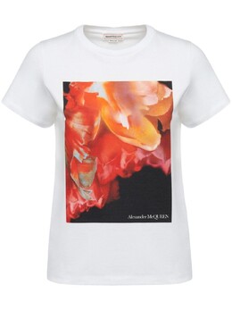 Alexander McQueen: Футболка с принтом 
