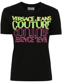 Versace Jeans Couture: Чёрная футболка 