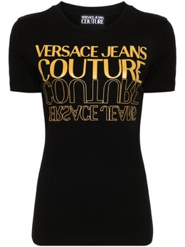 Versace Jeans Couture: Чёрная футболка 