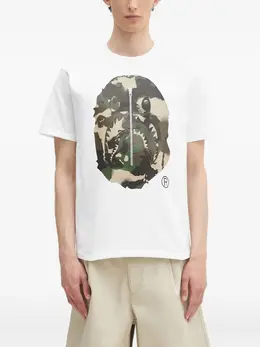A BATHING APE®: Белая футболка 