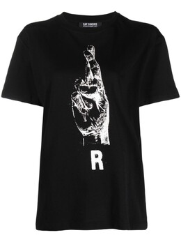 Raf Simons: Футболка с принтом 