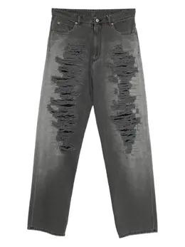 MM6 Maison Margiela: Рваные джинсы 
