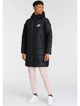 Nike: Чёрный пуховик 