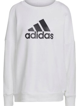 Adidas: Белый свитшот 