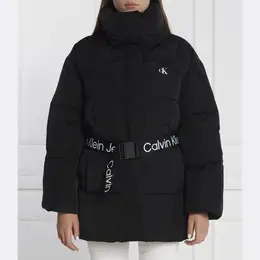 Calvin Klein: Чёрный пуховик 