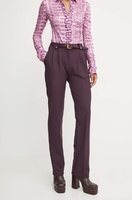 Versace Jeans Couture: Фиолетовые брюки 