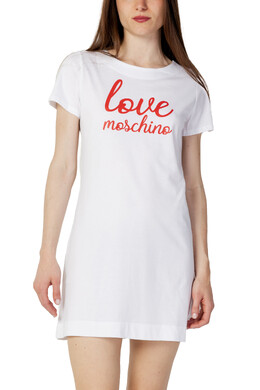 LOVE MOSCHINO: Белое платье 