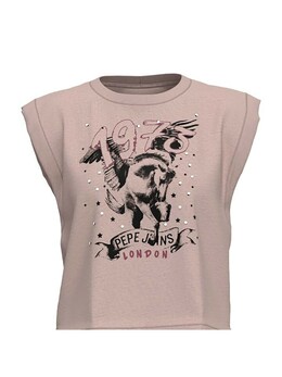 Pepe Jeans: Розовая футболка 