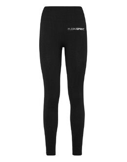 Plein Sport: Чёрные легинсы 