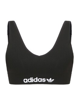 Adidas Originals: Чёрный бюстгальтер 