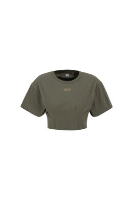 Alpha Industries: Футболка цвета хаки 