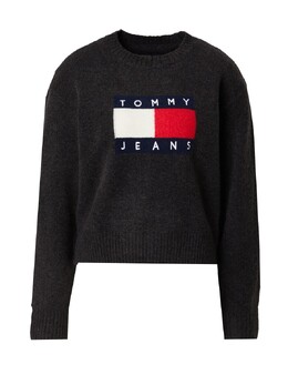 Tommy Jeans: Чёрный свитер 
