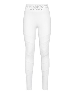 Plein Sport: Белые легинсы 