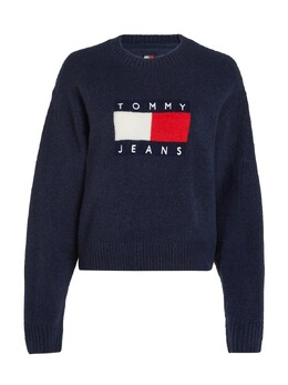 Tommy Jeans: Голубой свитер 
