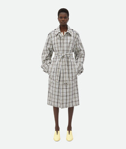 Bottega Veneta: Плащ в клетку 