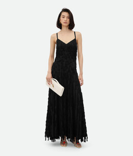 Bottega Veneta: Платье бахромой 