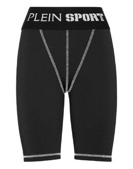 Plein Sport: Чёрные легинсы 