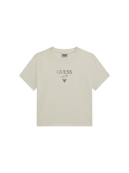 GUESS: Хлопковая футболка 